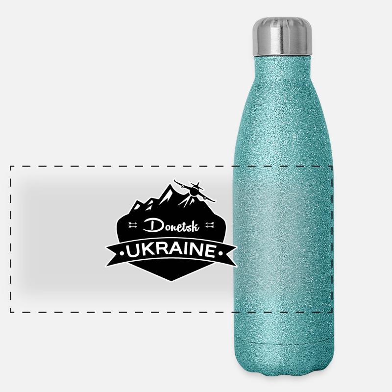 Donetsk Ukraine Gourde isotherme panoramique pailletée 500 ml