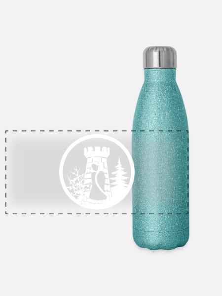 Rapunzel - Panorama Glitzer Isolierflasche 500 ml - Blau Glitzer