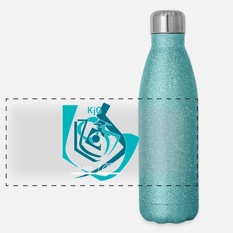 Soul drill abstract Panoramic Glitter Thermal Bottle 500 ml