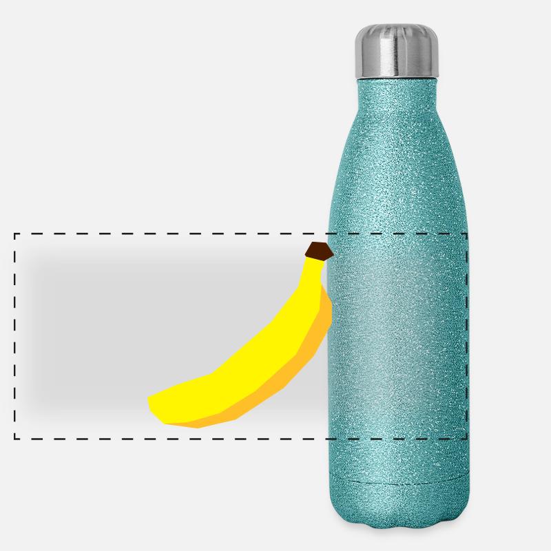 Banana vector Panoramic Glitter Thermal Bottle 500 ml
