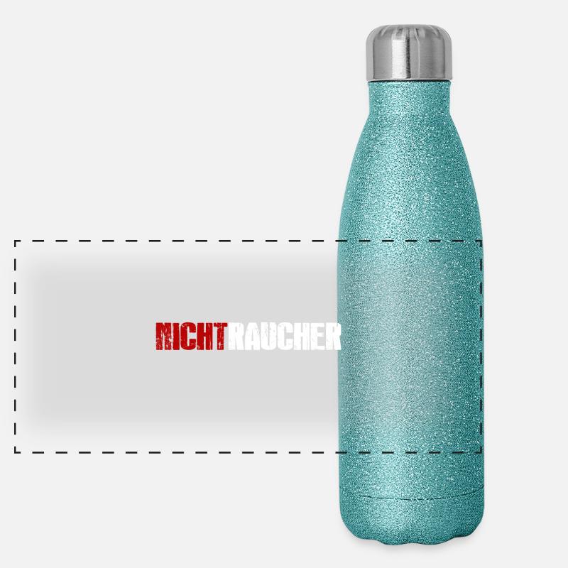 Non-fumeurs Gourde isotherme panoramique pailletée 500 ml