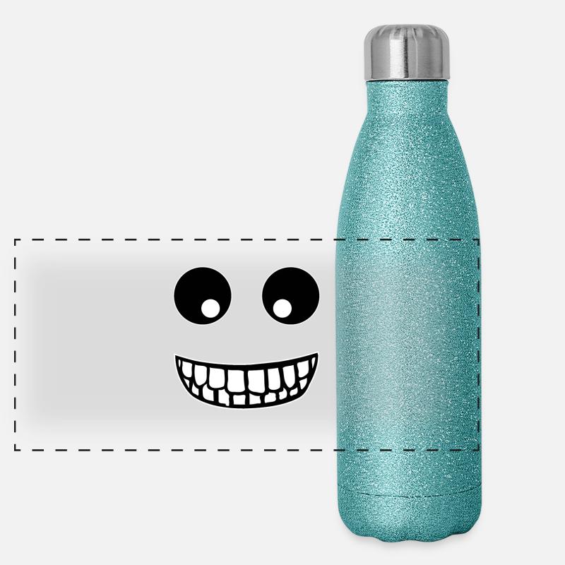 sourire Gourde isotherme panoramique pailletée 500 ml