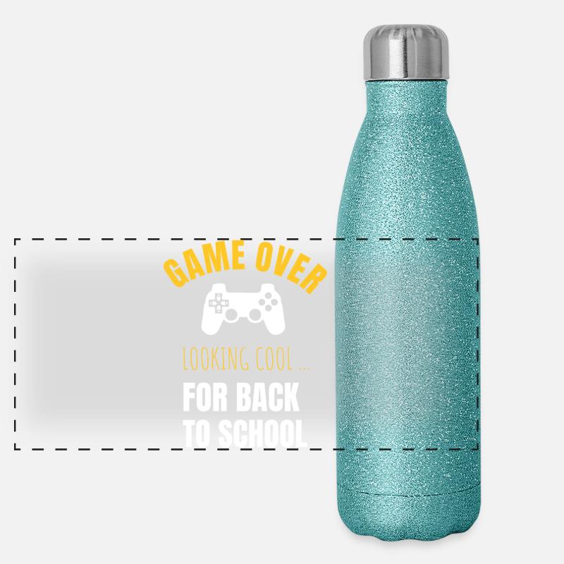 Début de l’école Gourde isotherme panoramique pailletée 500 ml