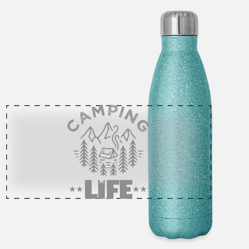 camping life Gourde isotherme panoramique pailletée 500 ml