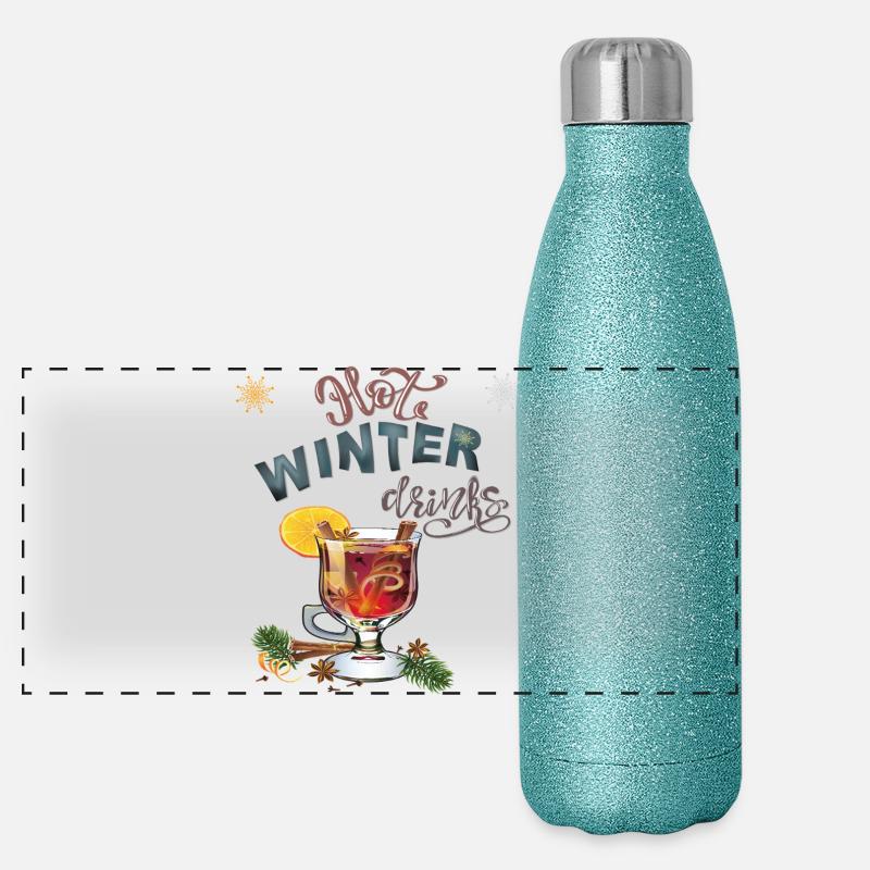 Panorama Glitzer Isolierflasche 500 ml