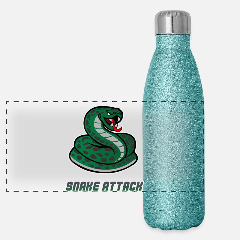 Snake Workout Gourde isotherme panoramique pailletée 500 ml