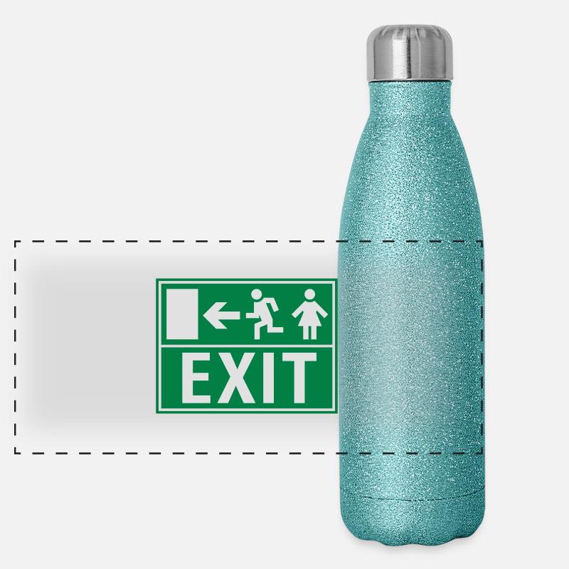 EXIT (NOTAUSGANG) Panoramic Glitter Thermal Bottle 500 ml