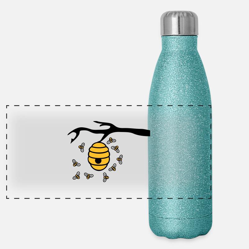 Beehive Branch Gourde isotherme panoramique pailletée 500 ml
