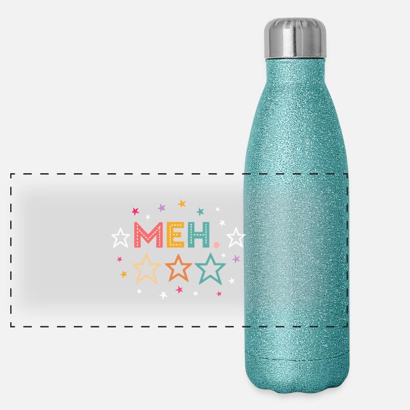 MEH Humor Panorama Glitzer Isolierflasche 500 ml