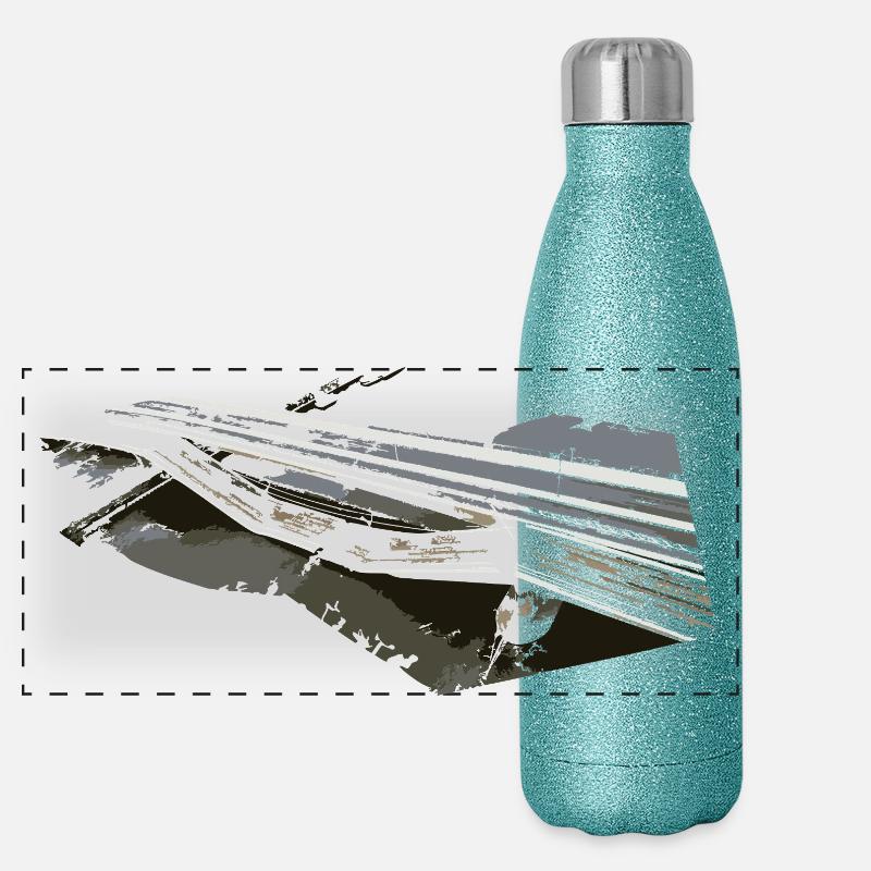 Bridge collapse Panoramic Glitter Thermal Bottle 500 ml