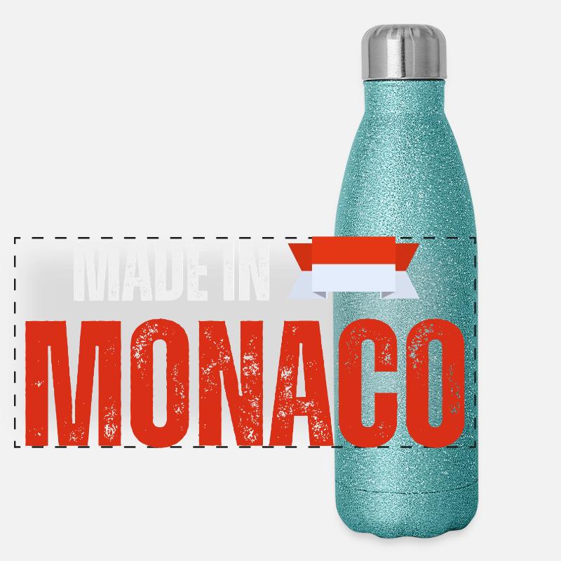 Made in Monaco, Monegasque pride Panoramic Glitter Thermal Bottle 500 ml