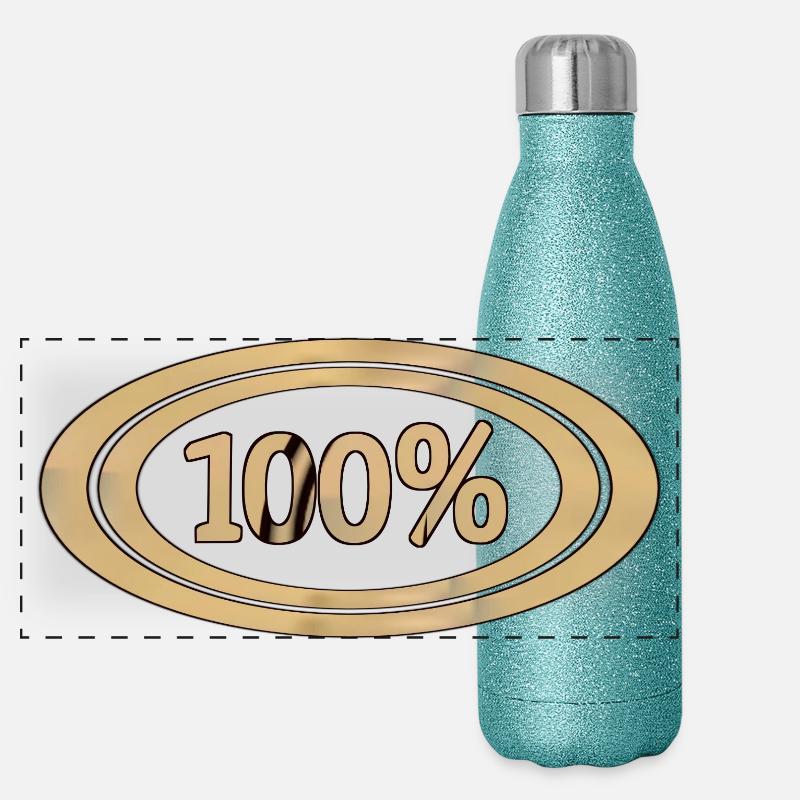 One hundred percent numbers large highest value Panoramic Glitter Thermal Bottle 500 ml