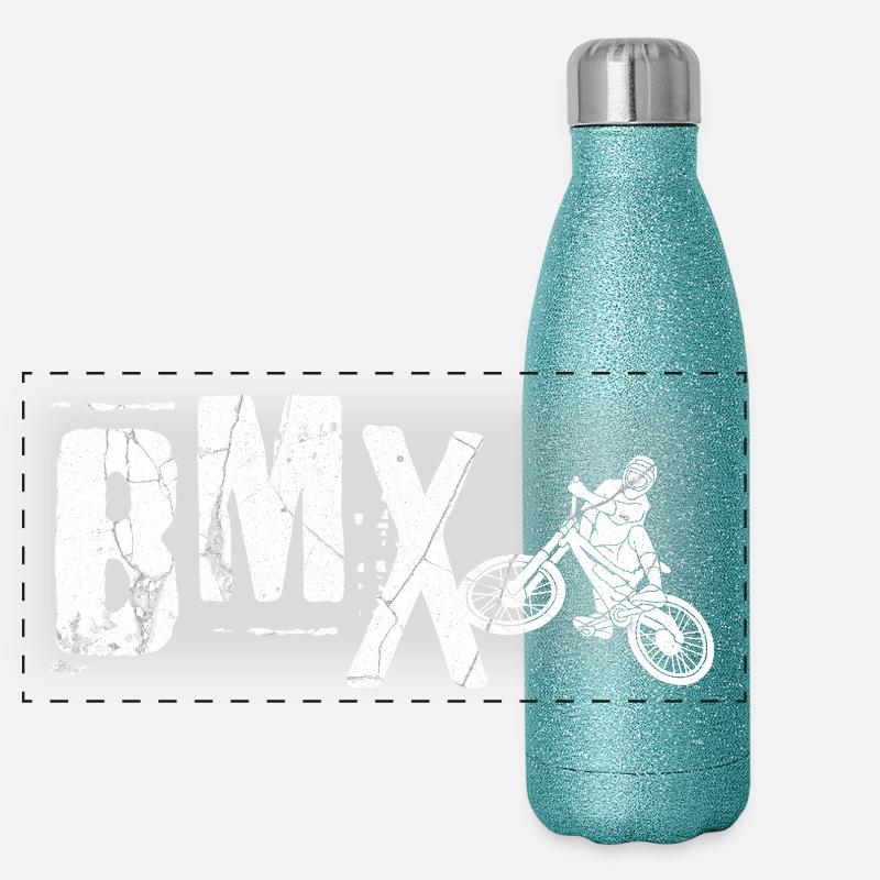 Style de vie BMX Gourde isotherme panoramique pailletée 500 ml