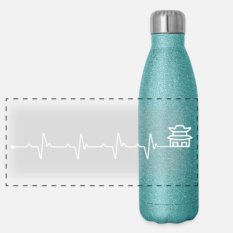 Point de repère Heartbeat Gourde isotherme panoramique pailletée 500 ml