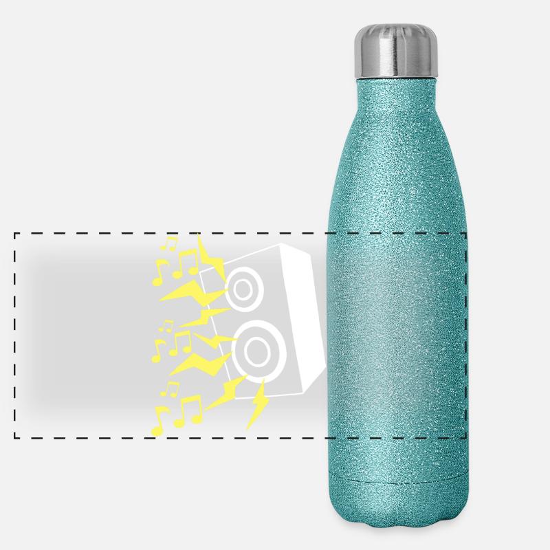 Haut parleur et musique Gourde isotherme panoramique pailletée 500 ml