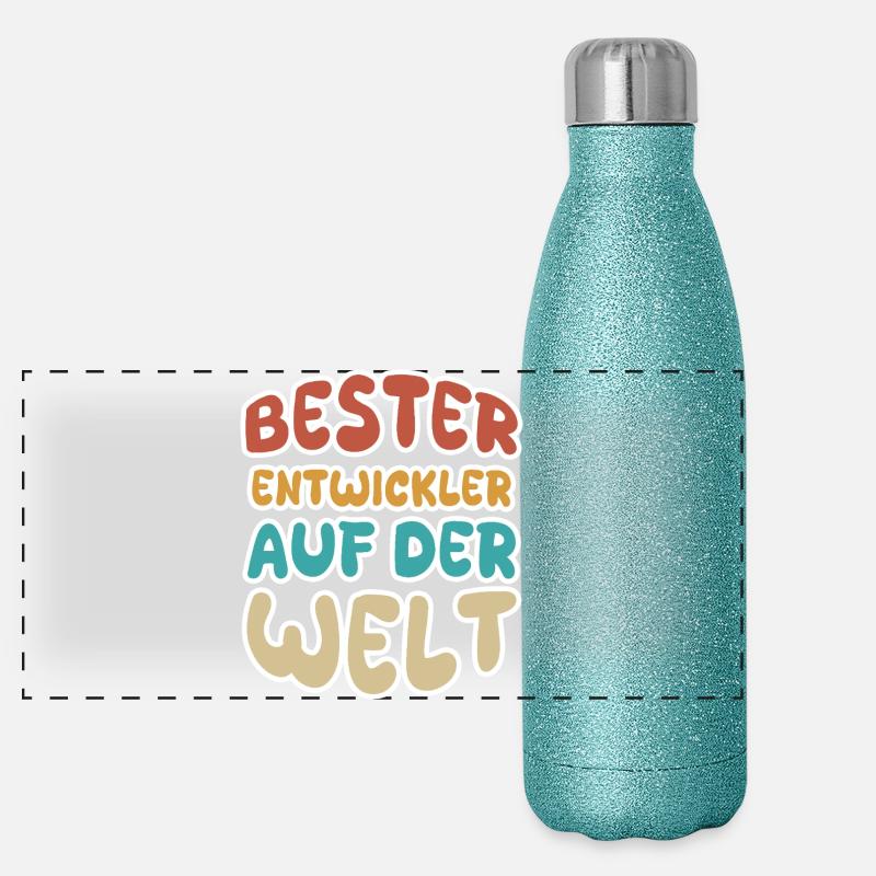 Calling Developer Panoramic Glitter Thermal Bottle 500 ml