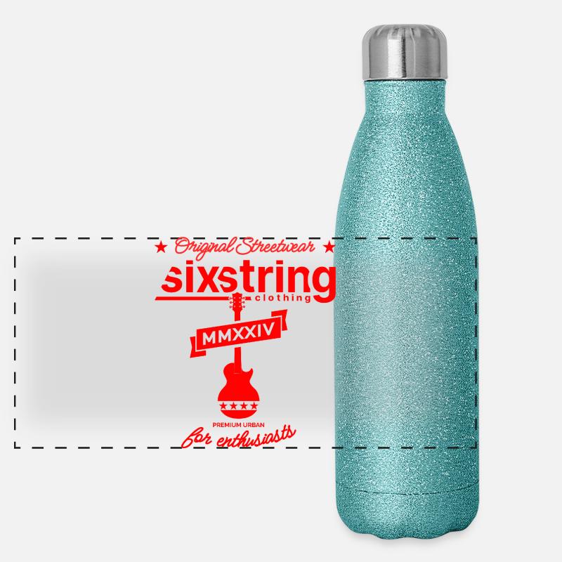 Six-string streetwear Panoramic Glitter Thermal Bottle 500 ml