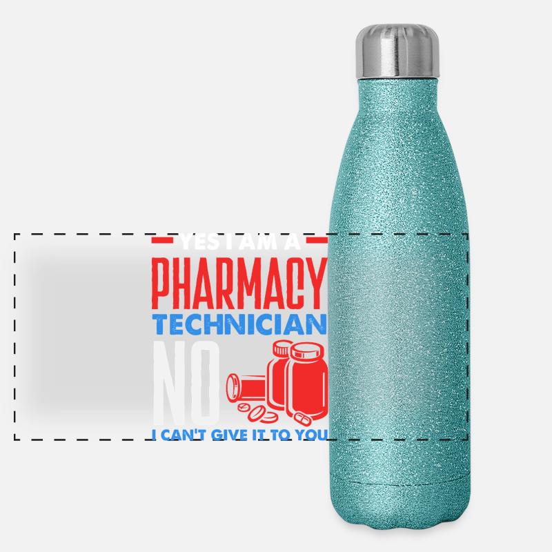 Apotheker Pharmazeutisch-technischer Panorama Glitzer Isolierflasche 500 ml