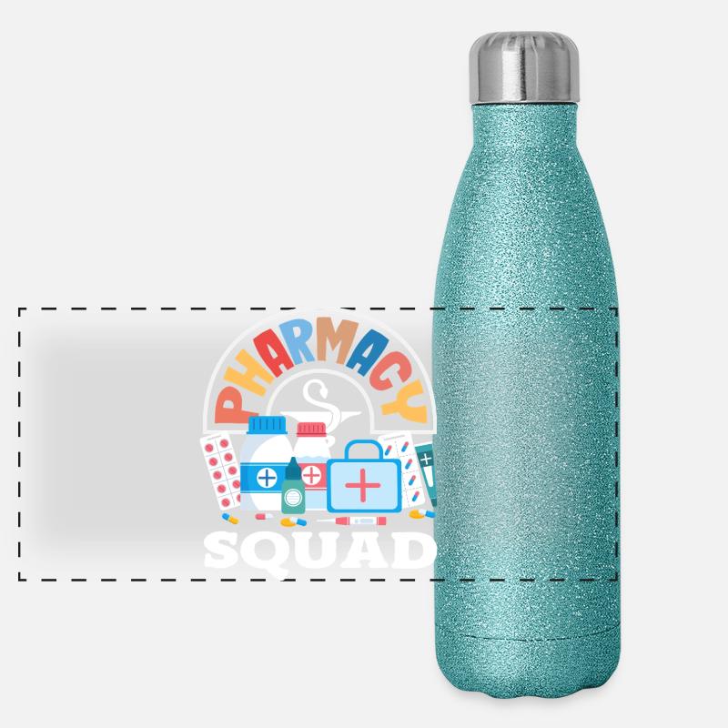 Apotheker Pharmazeutisch-technischer Panorama Glitzer Isolierflasche 500 ml