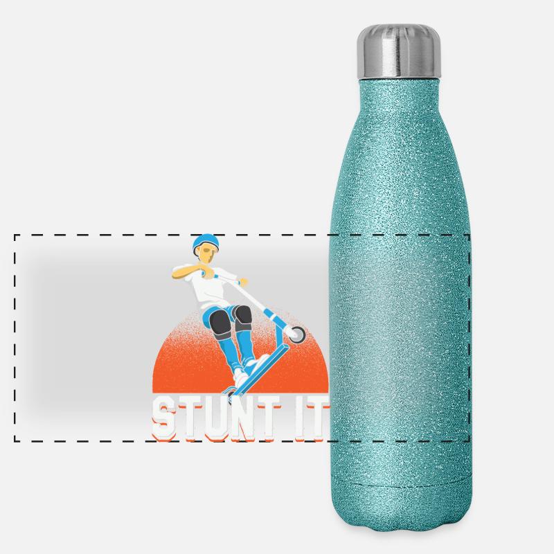 Conception du rider de trick scooter Stunt It Gourde isotherme panoramique pailletée 500 ml