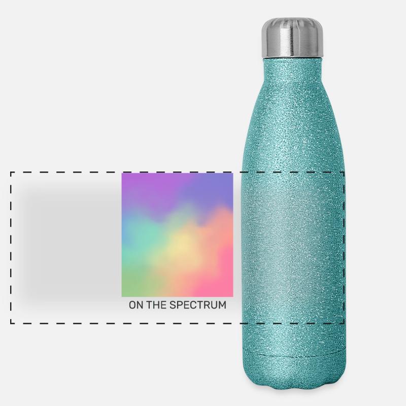 Sur le spectre Gourde isotherme panoramique pailletée 500 ml
