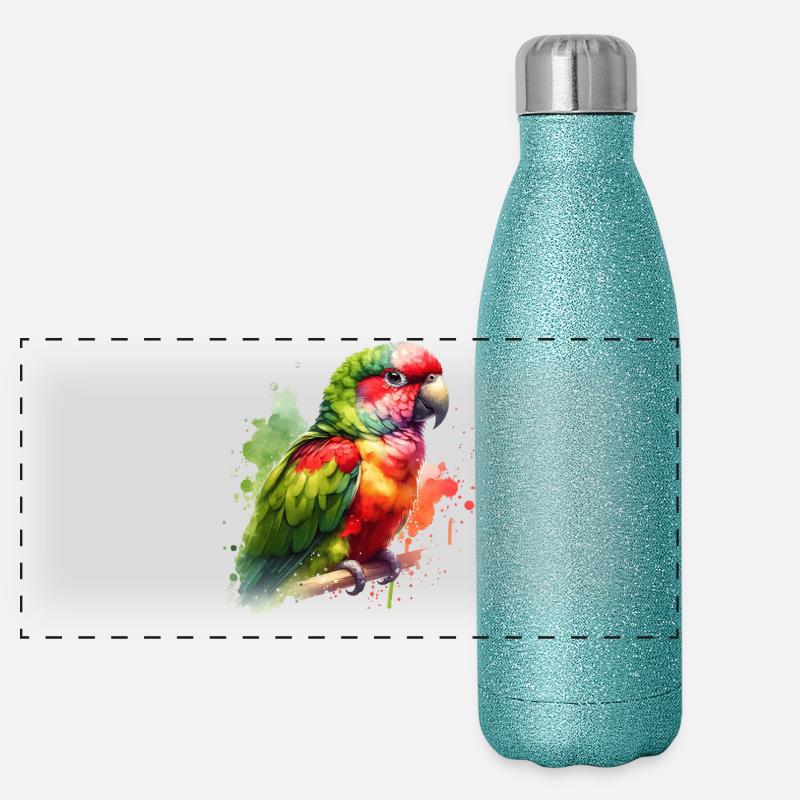 Don de la perruche Alexandra Gourde isotherme panoramique pailletée 500 ml