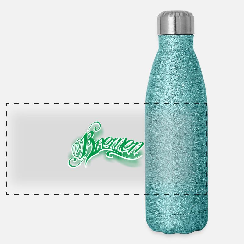 Bremen Panorama Glitzer Isolierflasche 500 ml