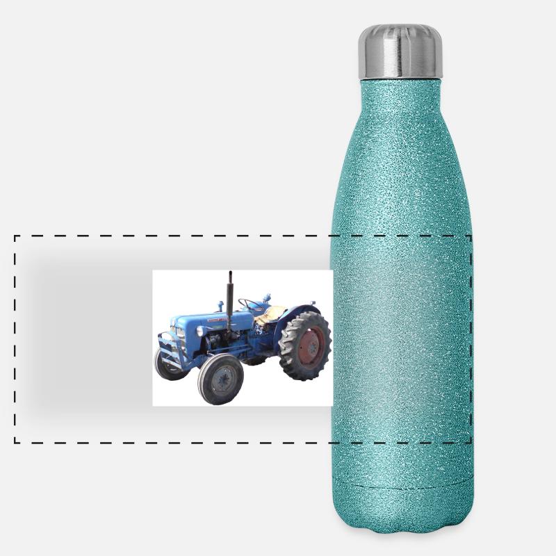 Mari Gamle Traktor Panorama Glitzer Isolierflasche 500 ml