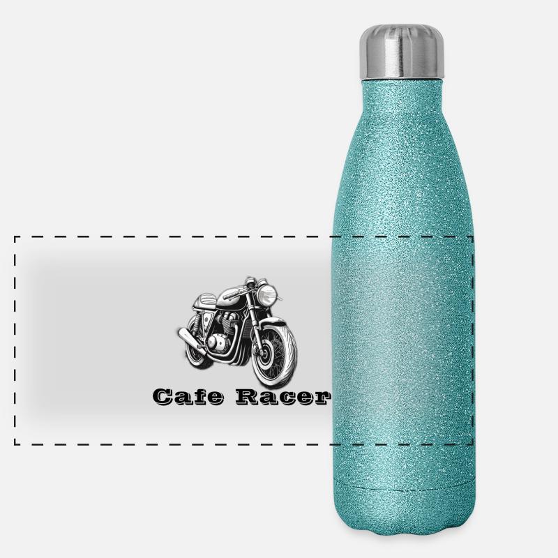 Cafe Racer Panorama Glitzer Isolierflasche 500 ml