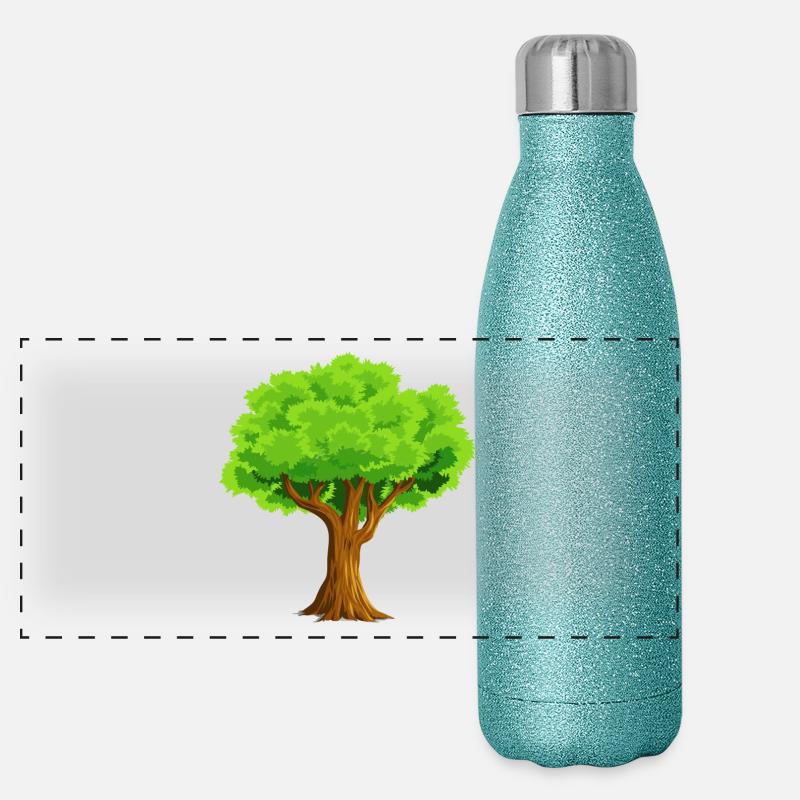 arbre Gourde isotherme panoramique pailletée 500 ml