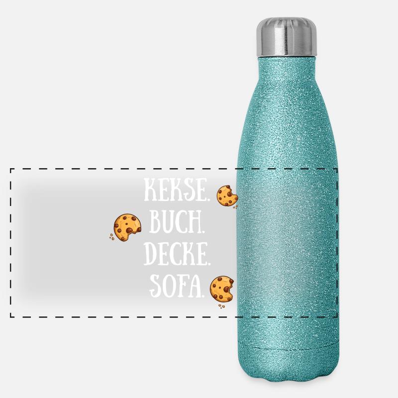 Canapé Couverture Cookie Book Gourde isotherme panoramique pailletée 500 ml