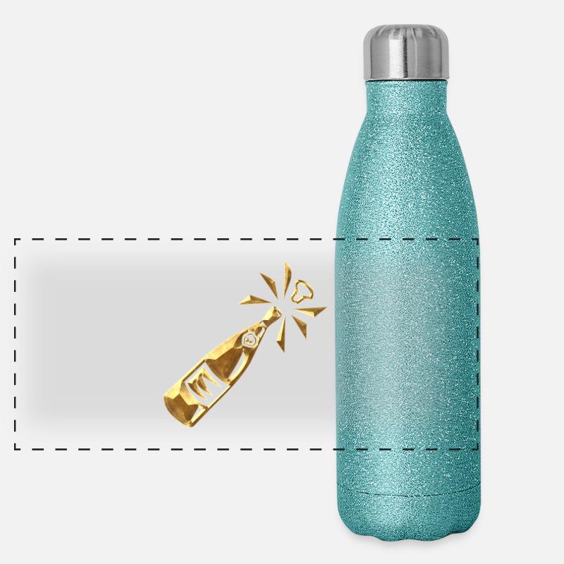 Flacon de Gourde isotherme panoramique pailletée 500 ml