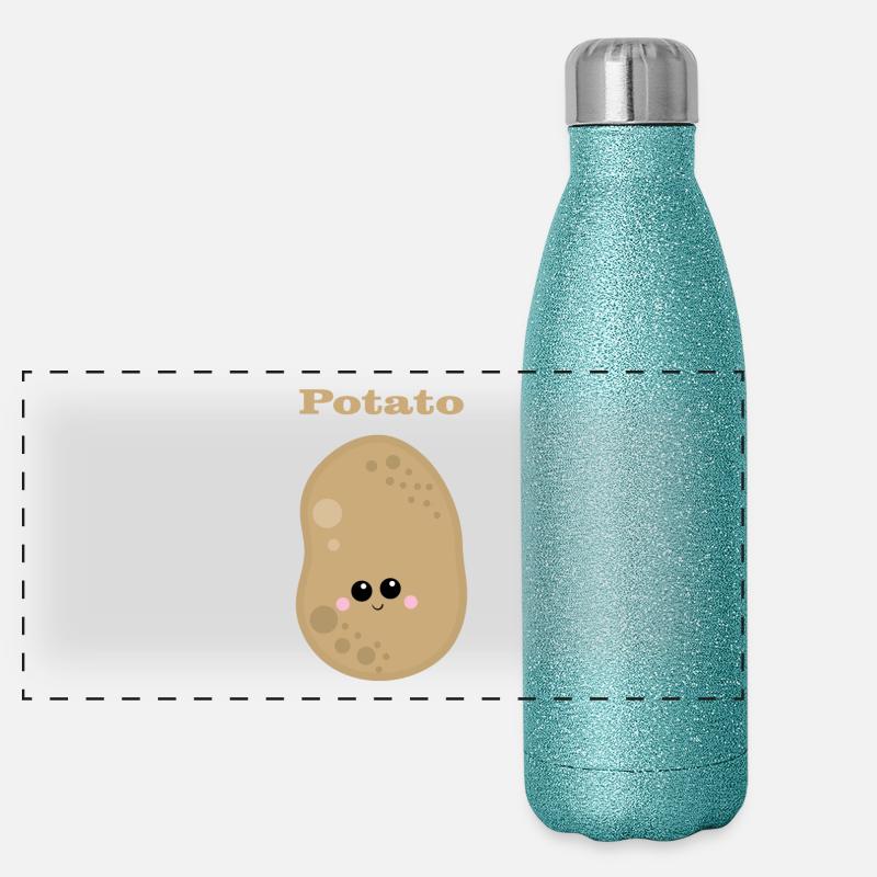 pommes de terre Gourde isotherme panoramique pailletée 500 ml