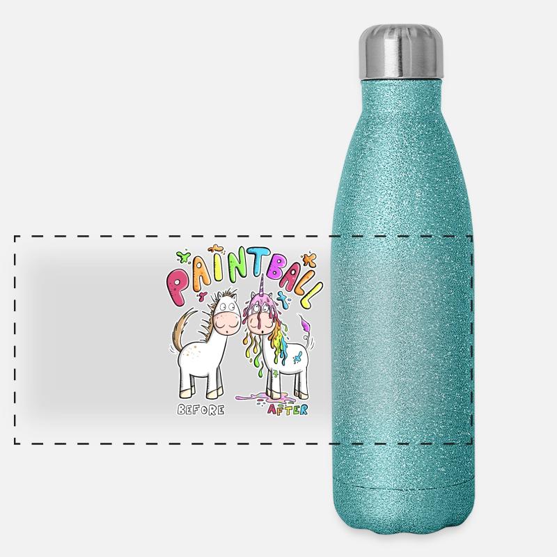 Paintball Termoflaske i rustfrit stål med glimmer