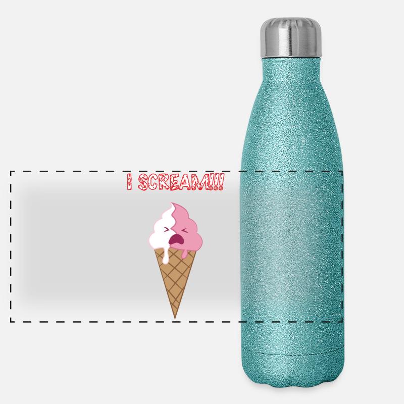 Jeu de mots Gourde isotherme panoramique pailletée 500 ml