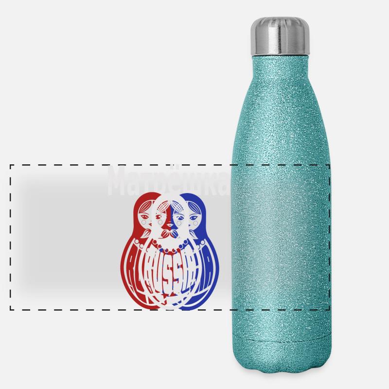 Matryoshka, russe Gourde isotherme panoramique pailletée 500 ml