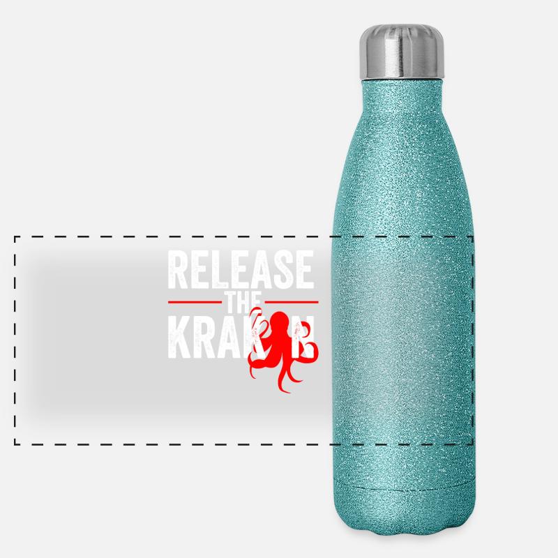 Release The Kraken Panoramic Glitter Thermal Bottle 500 ml