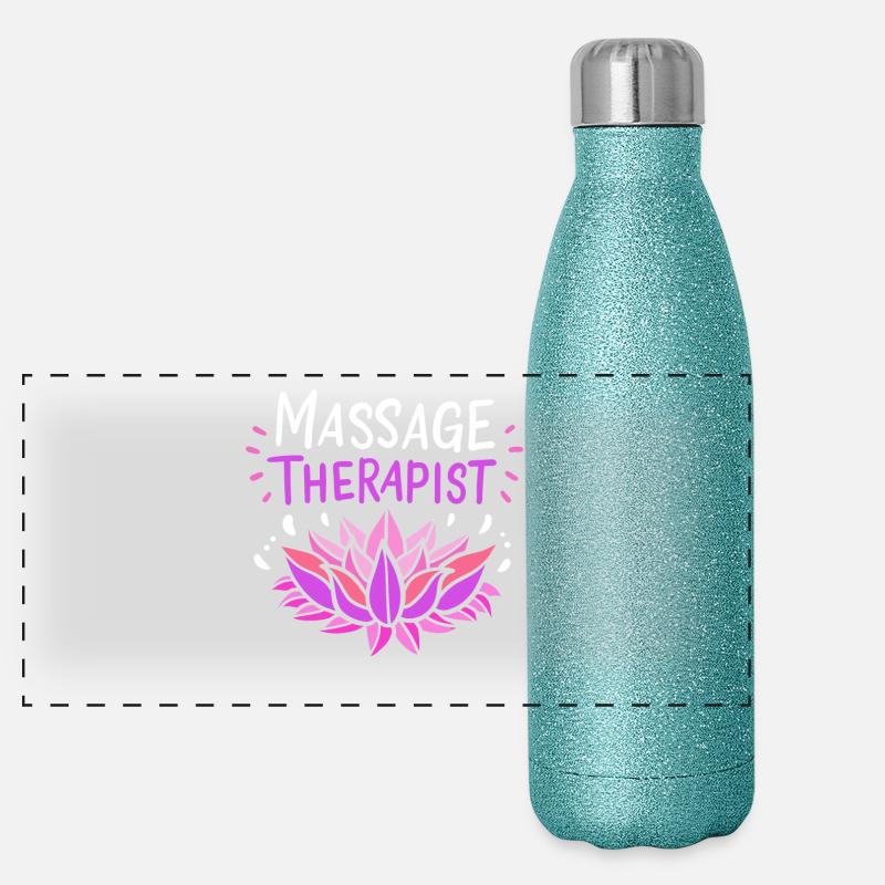 Masseur Massage Gourde isotherme panoramique pailletée 500 ml