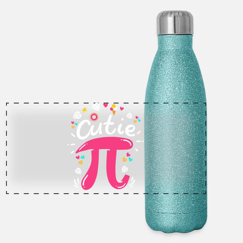 Pi Tag Pi Mathe Panorama Glitzer Isolierflasche 500 ml