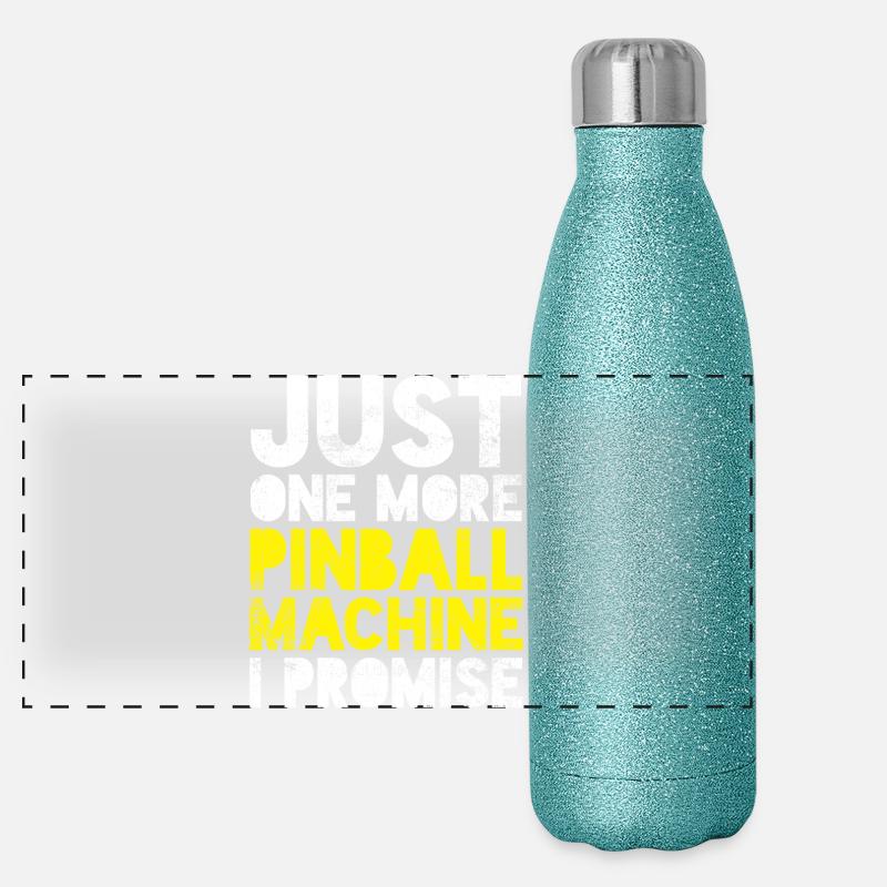 Flipperautomat Panorama Glitzer Isolierflasche 500 ml