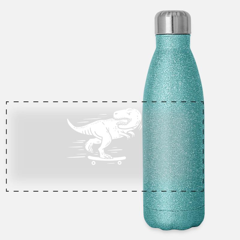 Longboard Longboarder Skater Gourde isotherme panoramique pailletée 500 ml