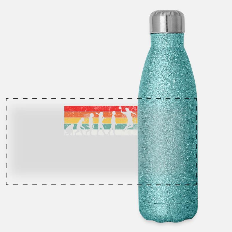 Handballer Handball Evolution Panorama Glitzer Isolierflasche 500 ml