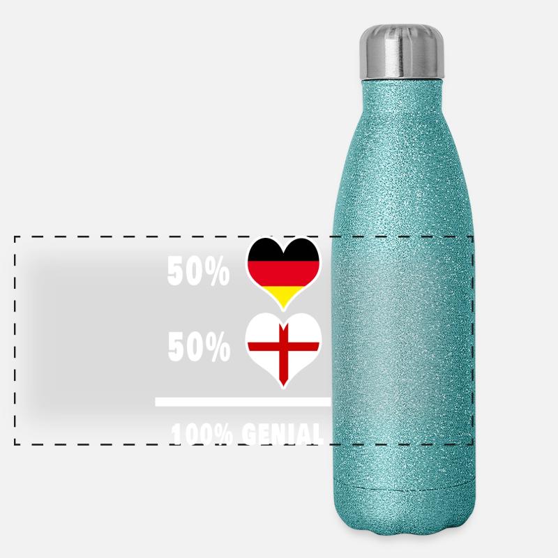 Germany and England 100% Ingenious / Gift Panoramic Glitter Thermal Bottle 500 ml