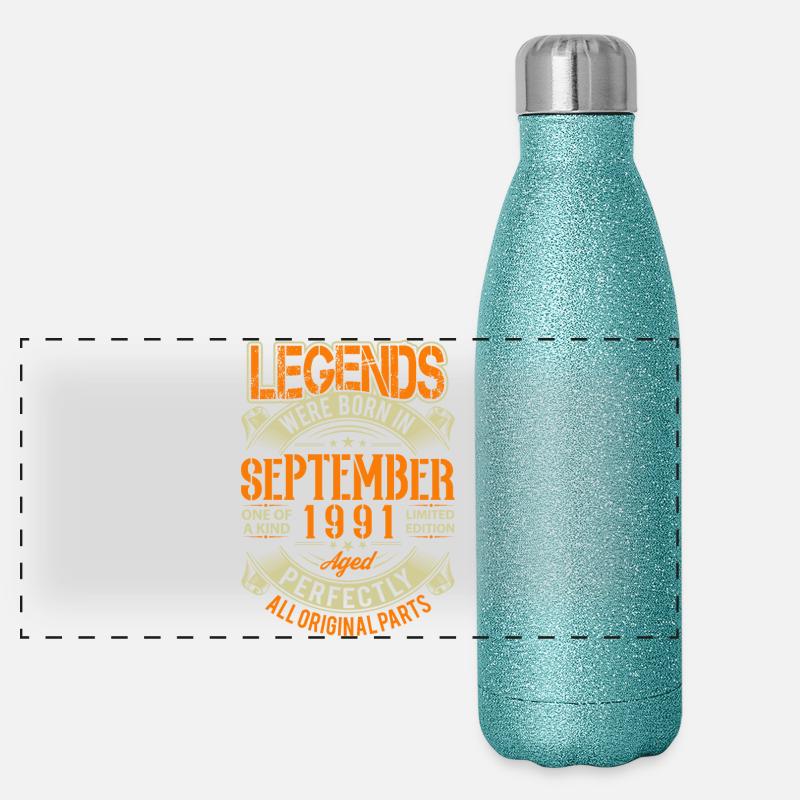 1991 Septembre Légende d’anniversaire Gourde isotherme panoramique pailletée 500 ml