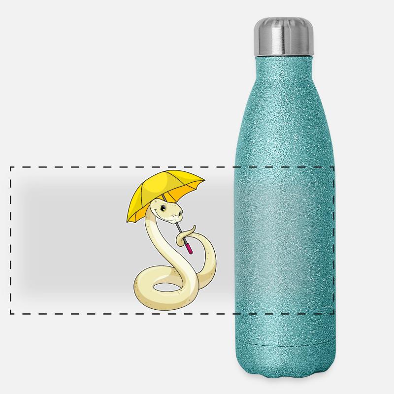 Parapluie serpent Gourde isotherme panoramique pailletée 500 ml