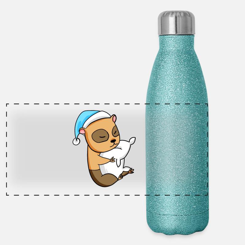 Cochon d’Inde Bébé Gourde isotherme panoramique pailletée 500 ml