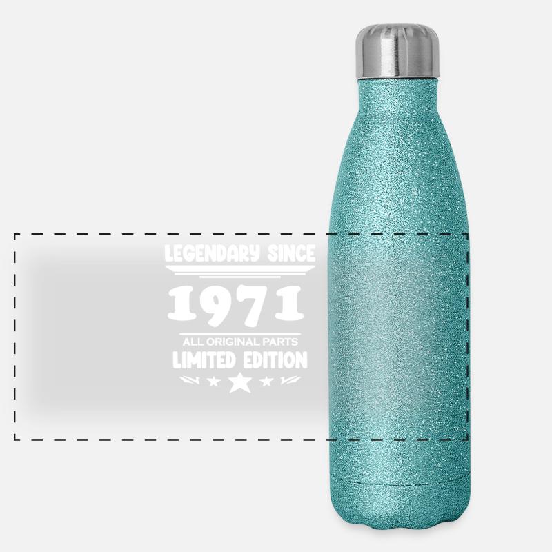 Année de construction 1971 - né en 1971 Gourde isotherme panoramique pailletée 500 ml