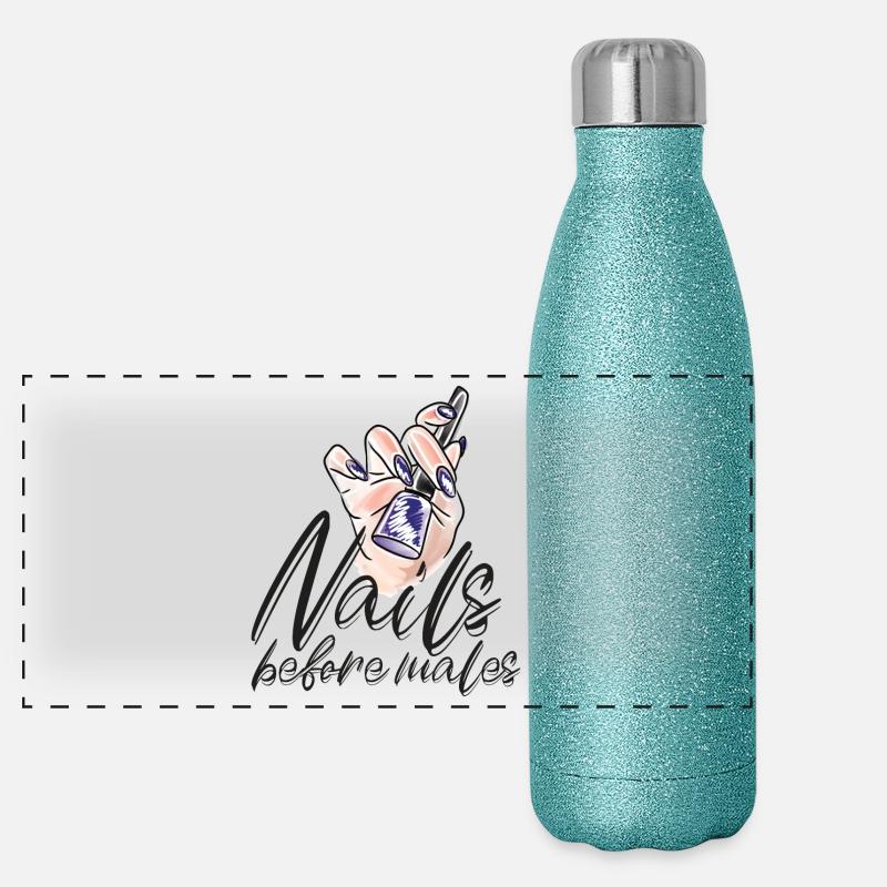 Nails before men Nail designer Panoramic Glitter Thermal Bottle 500 ml