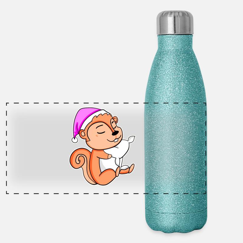 Squirrel Panoramic Glitter Thermal Bottle 500 ml