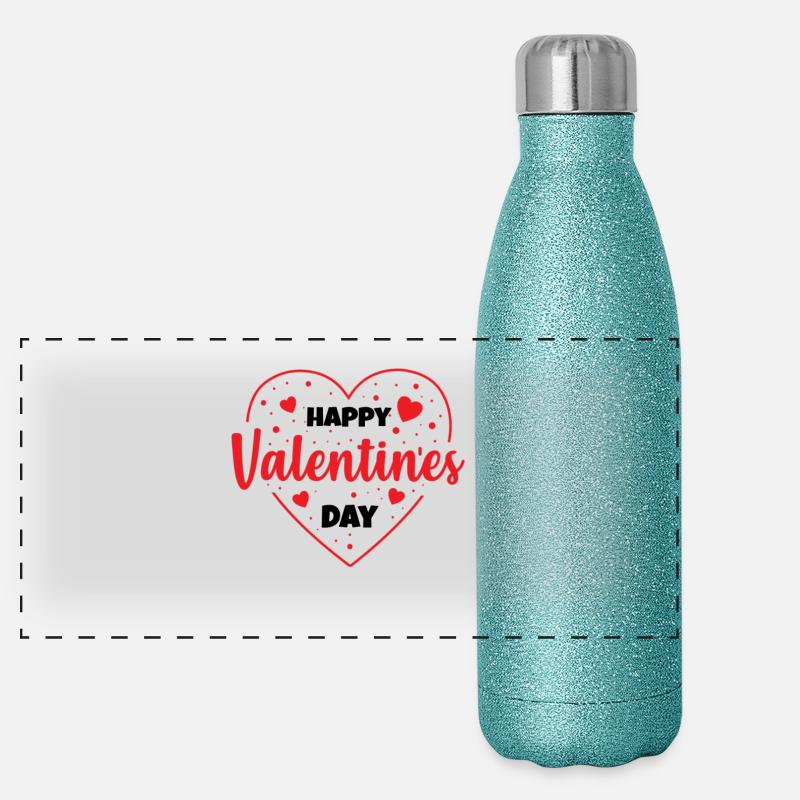 Saint-Valentin, Saint-Valentin, Saint-Valentin Gourde isotherme panoramique pailletée 500 ml